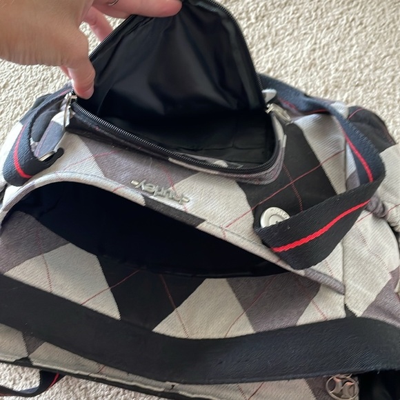 Vintage Hurley Messanger Laptop Bag Plaid Retro Office City Commuter Tote Large - Picture 8 of 16